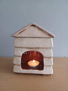 Village Pottery CREAM BEE HOUSE Wax Melt Tea Light Gift Ornament Decoration NEW RANGE