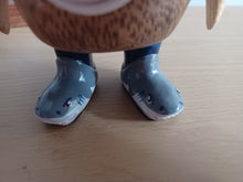 Load image into Gallery viewer, DCUK Wild Welly Penguin Gift Named DAVID Grey Shark Wellies12cm
