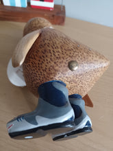 Load image into Gallery viewer, DCUK Wild Welly Penguin Gift Named DAVID Grey Shark Wellies12cm
