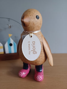 DCUK Wild Welly Penguin Gift Named GLORIA Pink Octopus Wellies12cm