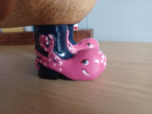 DCUK Wild Welly Penguin Gift Named GLORIA Pink Octopus Wellies12cm