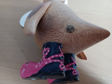 Load image into Gallery viewer, DCUK Wild Welly Penguin Gift Named GLORIA Pink Octopus Wellies12cm
