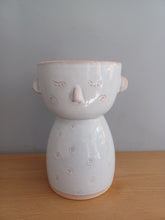 Load image into Gallery viewer, Sass and Belle Ceramic Speckled Face Vase Gift 20cm Tall New
