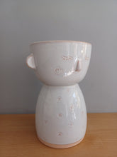 Load image into Gallery viewer, Sass and Belle Ceramic Speckled Face Vase Gift 20cm Tall New
