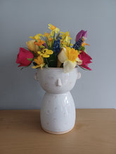 Load image into Gallery viewer, Sass and Belle Ceramic Speckled Face Vase Gift 20cm Tall New
