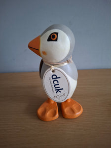 DCUK Puffings Baby Wooden Puffin Bird Named MICHELLE  Coastal Gift Ornament NEW