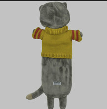 Load image into Gallery viewer, House of Disaster Cat in Jumper Hot Water Bottle Luxury Cosy Gift NEW
