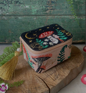 House of Disaster Black Mushroom Toadstool Jewellery Trinket Box
