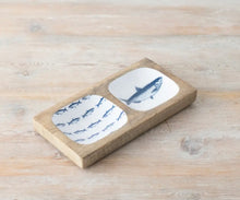 Load image into Gallery viewer, FISH Design Wooden Enamel Tray 20cm
