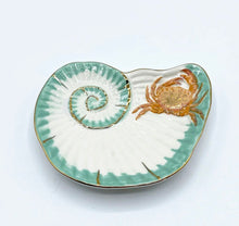 Load image into Gallery viewer, House of Disaster Coral Sea Shell and Crab Coastal Trinket Dish Gift 12cm Long NEW
