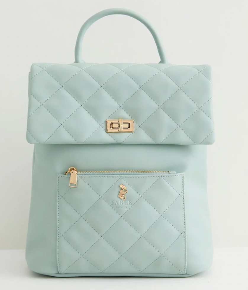 Soft top quilted backpack