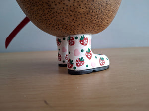 DCUK Wooden Ducky Duck Wild Strawberry Boots Named FREDDIE
