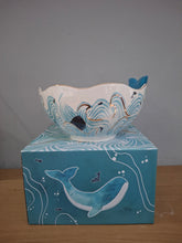 Load image into Gallery viewer, House of Disaster Novelty By The Sea Whale Bowl Porcelain Gift
