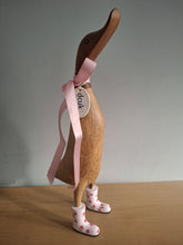 Load image into Gallery viewer, DCUK Wooden Duck Named SOPHIA Pink Floral Boots 35cm Free Gift Box
