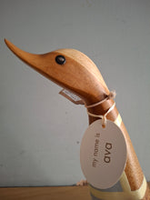 Load image into Gallery viewer, DCUK BUZZY DUCK Honey Baker DUCK Wooden Duckling Named AVA Mothers Day Gift
