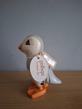 Load image into Gallery viewer, DCUK Puffings Baby Wooden Puffin Bird Named ABIGAIL   Coastal Gift Ornament NEW
