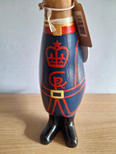 Load image into Gallery viewer, DCUK BEEFEATER DUCK Named HENRY Wooden Duckling in Regal Blue with Gift Bag

