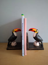 Load image into Gallery viewer, BOOKENDS Cast Iron Antiqued Toucan Bookends McGowan &amp; Rutherford
