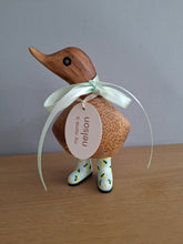 Load image into Gallery viewer, DCUK Wooden Ducky Duck Lemon Boots Named NELSON
