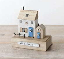 Load image into Gallery viewer, Coastal Wooden House Decoration

