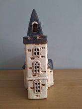 Load image into Gallery viewer, Village Pottery Steeple Church Tealight Holder Ceramic Gift NEW
