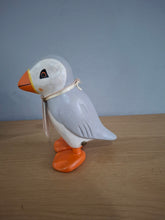 Load image into Gallery viewer, DCUK Puffings Baby Wooden Puffin Bird Named PETER Coastal Ornament

