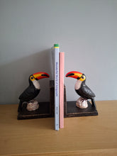 Load image into Gallery viewer, BOOKENDS Cast Iron Antiqued Toucan Bookends McGowan &amp; Rutherford
