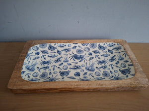 Sea Creatures Coastal Serving Tray
