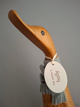 Load image into Gallery viewer, DCUK Alpine Duck Named HOLLY Grey Boots and Scarf Gift 30cm Tall
