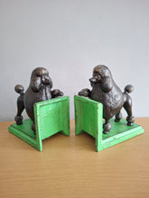 Load image into Gallery viewer, BOOKENDS Cast Iron Antiqued Pair of Black Poodle Bookends McGowan &amp; Rutherford
