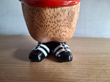 Load image into Gallery viewer, DCUK Football Wooden Duckling Duck Named RICHARD Wearing Red New
