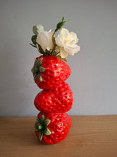 Load image into Gallery viewer, McGowan &amp; Rutherford CERAMIC STRAWBERRY STEM VASE Mother Day Gift
