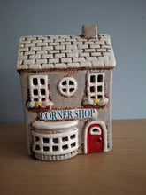 Load image into Gallery viewer, Village Pottery Grey CORNER SHOP Ceramic Gift
