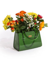 Load image into Gallery viewer, McGowan &amp; Rutherford GREEN  CERAMIC HANDBAG VASE Gift
