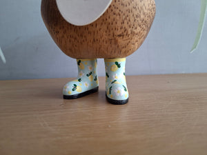 DCUK Wooden Ducky Duck Lemon Boots Named NELSON