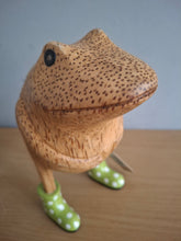 Load image into Gallery viewer, DCUK Jolly Frog Green Spotty Boots
