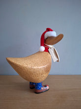 Load image into Gallery viewer, DCUK DUCKY Rudolph Boots Christmas Wooden Duck Named PRANCER
