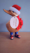 Load image into Gallery viewer, DCUK DUCKY Rudolph Boots Christmas Wooden Duck Named PRANCER
