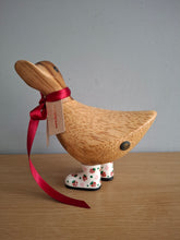 Load image into Gallery viewer, DCUK Wooden Ducky Duck Wild Strawberry Boots Named TIMOTHY
