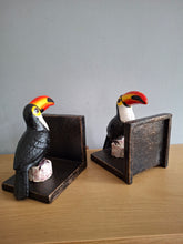 Load image into Gallery viewer, BOOKENDS Cast Iron Antiqued Toucan Bookends McGowan &amp; Rutherford
