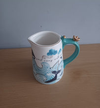 Load image into Gallery viewer, House of Disaster Nautical MILK JUG Porcelain By The Sea Jug With Gift Box
