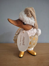Load image into Gallery viewer, DCUK DUCKY GILDED CARAMEL DUCK NAMED PETER New Christmas 2025
