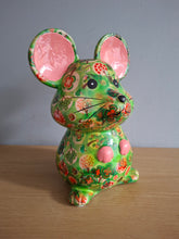 Load image into Gallery viewer, Pomme Pidou MARTHA MOUSE Money Box Decoupage Ceramic Piggy Bank With Stopper NEW
