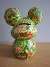 Load image into Gallery viewer, Pomme Pidou MARTHA MOUSE Money Box Decoupage Ceramic Piggy Bank With Stopper NEW
