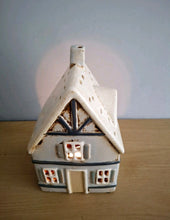Load image into Gallery viewer, Village Pottery TUDOR HOUSE Tea Light Holder Ceramic Gift
