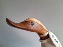 Load image into Gallery viewer, DCUK Football Wooden Duckling Duck Named ANDREW Wearing White New
