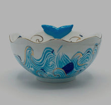 Load image into Gallery viewer, House of Disaster Novelty By The Sea Whale Bowl Porcelain Gift
