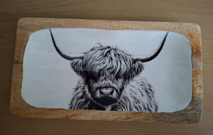 Highland Cow Serving Tray