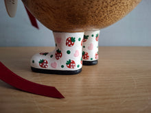 Load image into Gallery viewer, DCUK Wooden Ducky Duck Wild Strawberry Boots Named TIMOTHY
