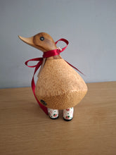 Load image into Gallery viewer, DCUK Wooden Ducky Duck Wild Strawberry Boots Named TIMOTHY
